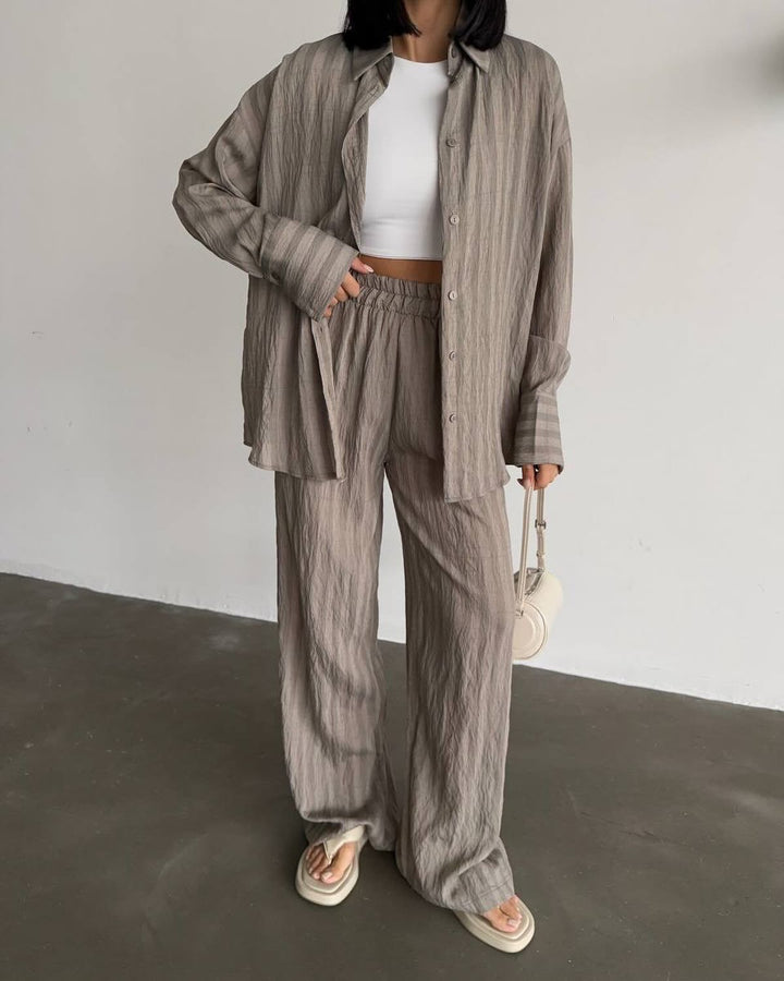 Lune London Women's Casual Shirt and Pant Set