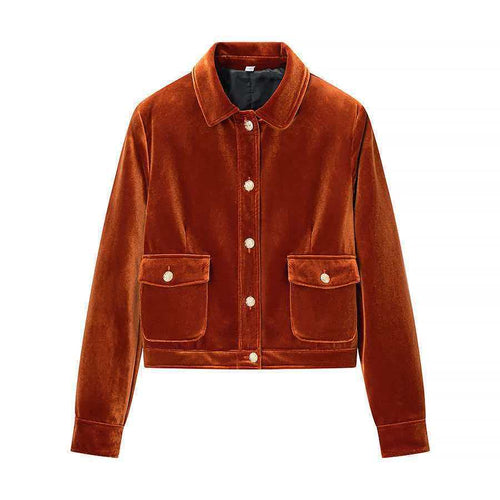 Veste en velours pour femmes avec coupe confortable Chic & Stil