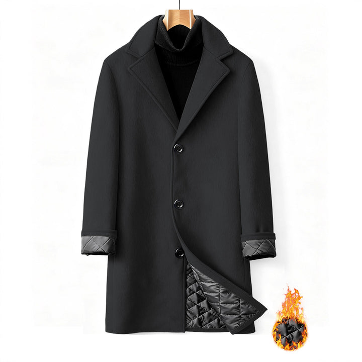 Elegant and tailored double-breasted business coat for men Lune London