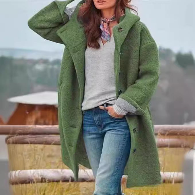 Ladies Oversized Wool Coat Amarae