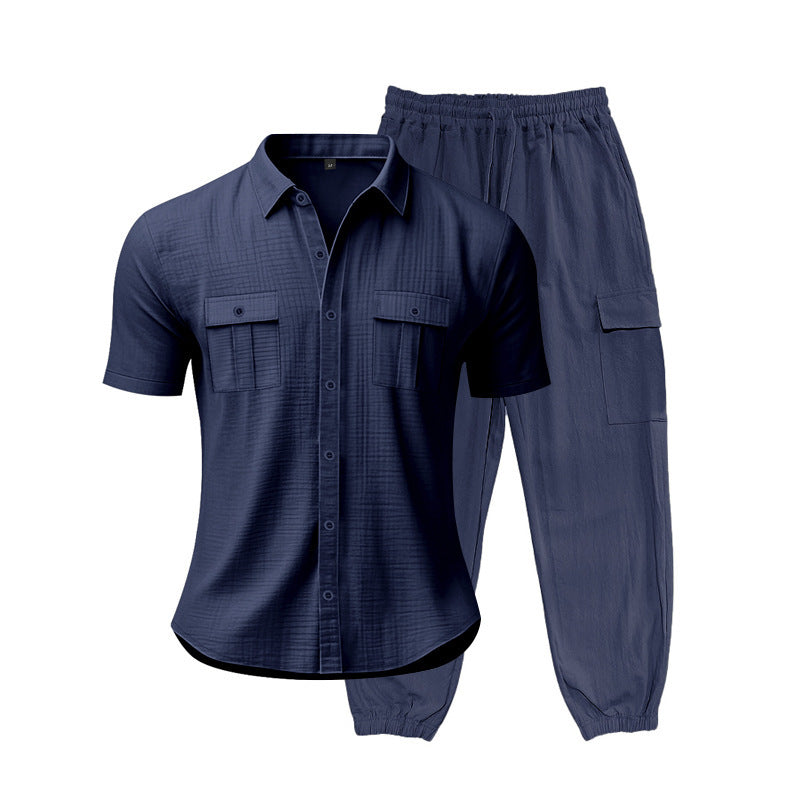 Fashionable short suit for men with practical pockets Lune London
