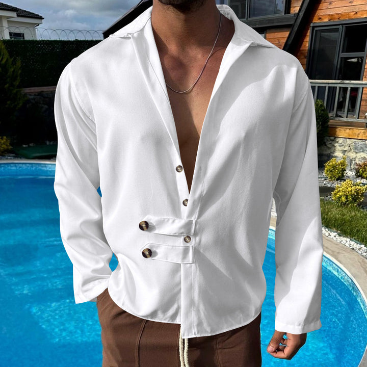 Men's elegant shirt with fashionable button closure Lune London
