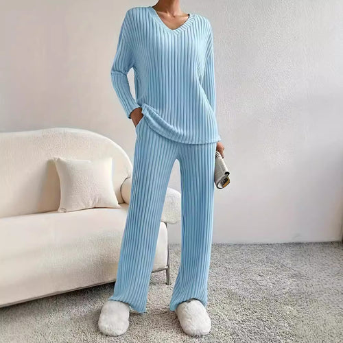 Casual set for women with ribbed texture Amarae