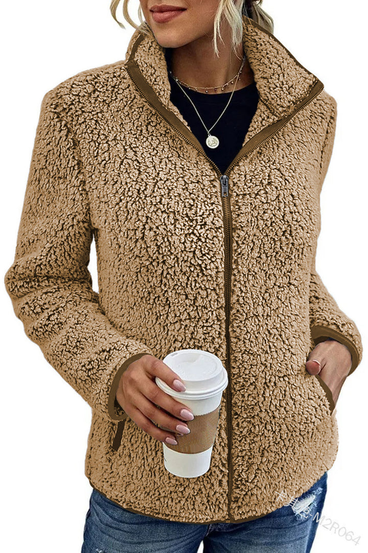 Veste en fleece pour femme avec col haut et toucher doux Chic & Stil