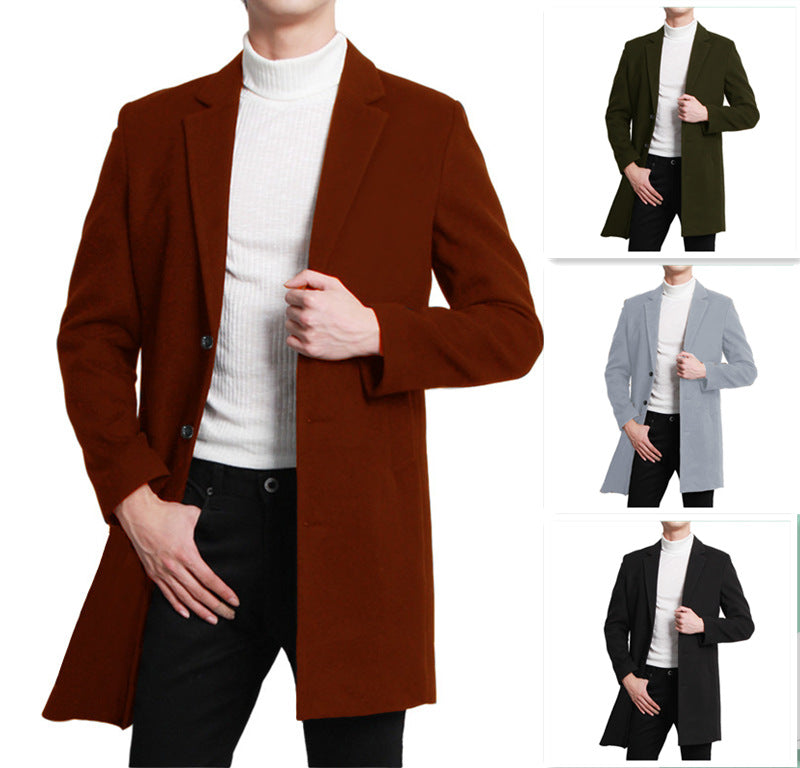 Elegant long jacket for men with modern cut and double row of buttons Lune London