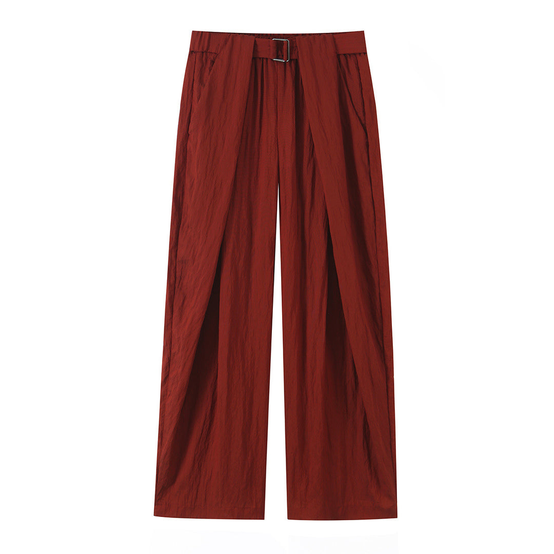 Women’s palazzo pants with wrap front and waist belt Amarae