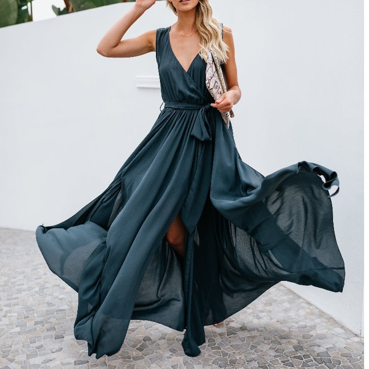 Ladies Elegant Maxi Dress Lune London