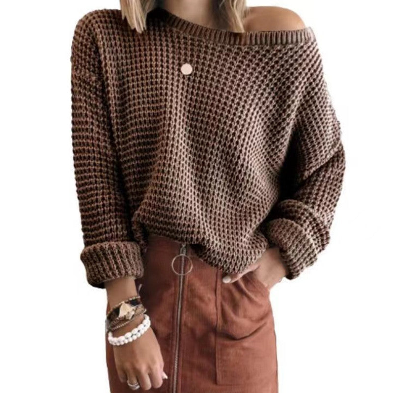Oversized casual women's knit sweater with a sleeveless design Lune London