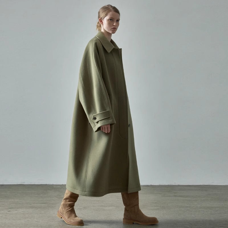 Manteau en laine surdimensionné pour femmes Chic & Stil