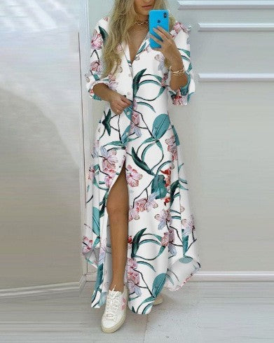 Women's Kimono Robe with Print Design Lune London