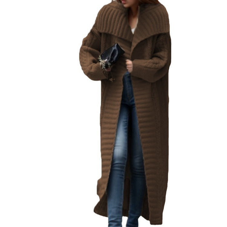 Ladies Oversized Chic Knit Coat