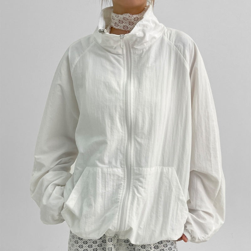 Veste fonctionnelle décontractée pour femmes avec col haut Chic & Stil