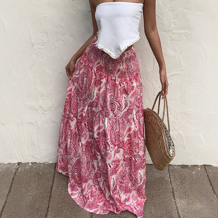 Women Maxi Skirt Paisley Bohemian Lune London