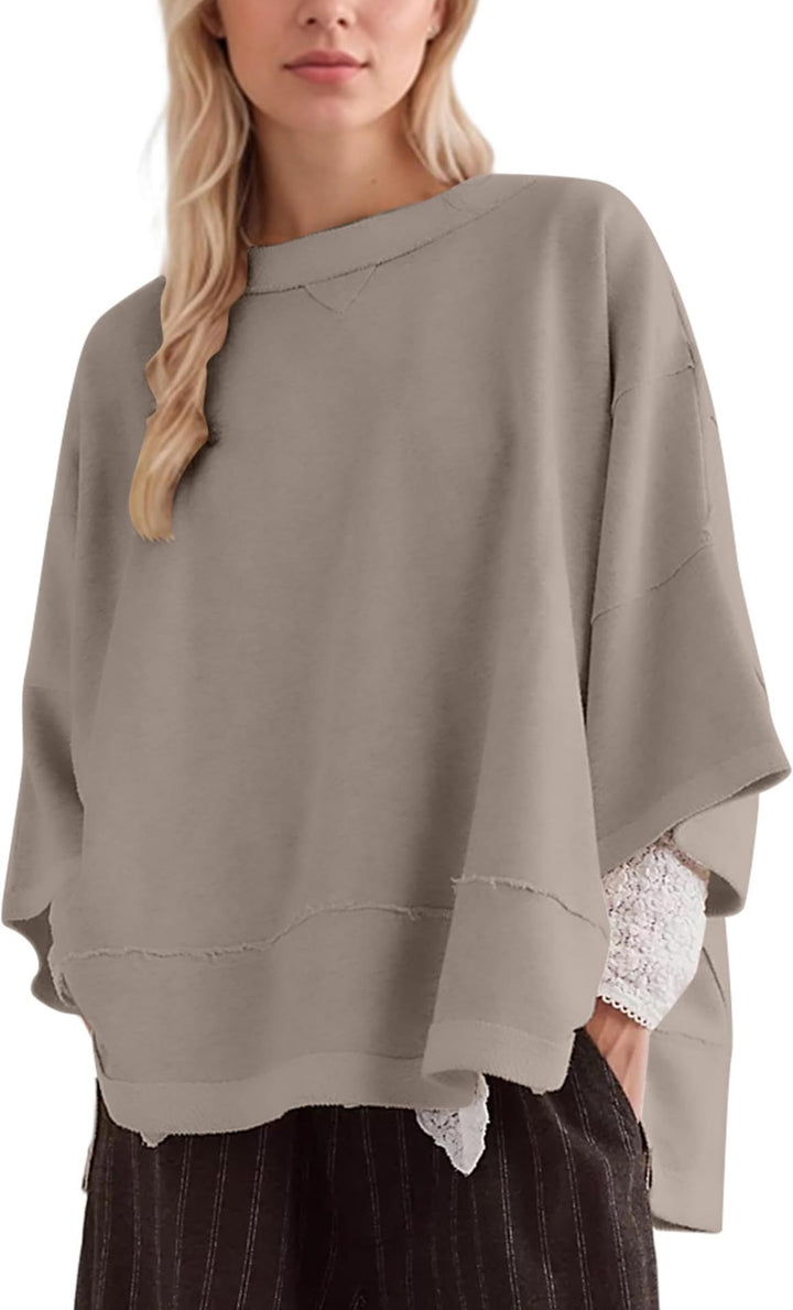 Women Oversized Sweatshirt with Open Sides Amarae