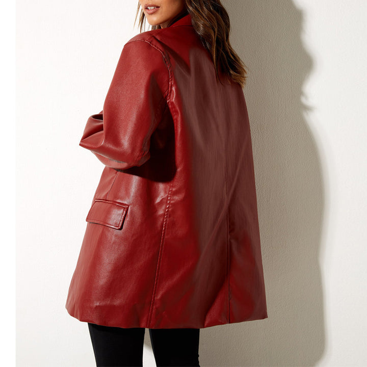 Amarae Elegant Leather Jacket for Women