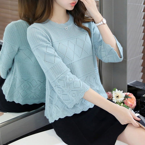 Pull tricoté décontracté pour femmes avec motif texturé Chic & Stil