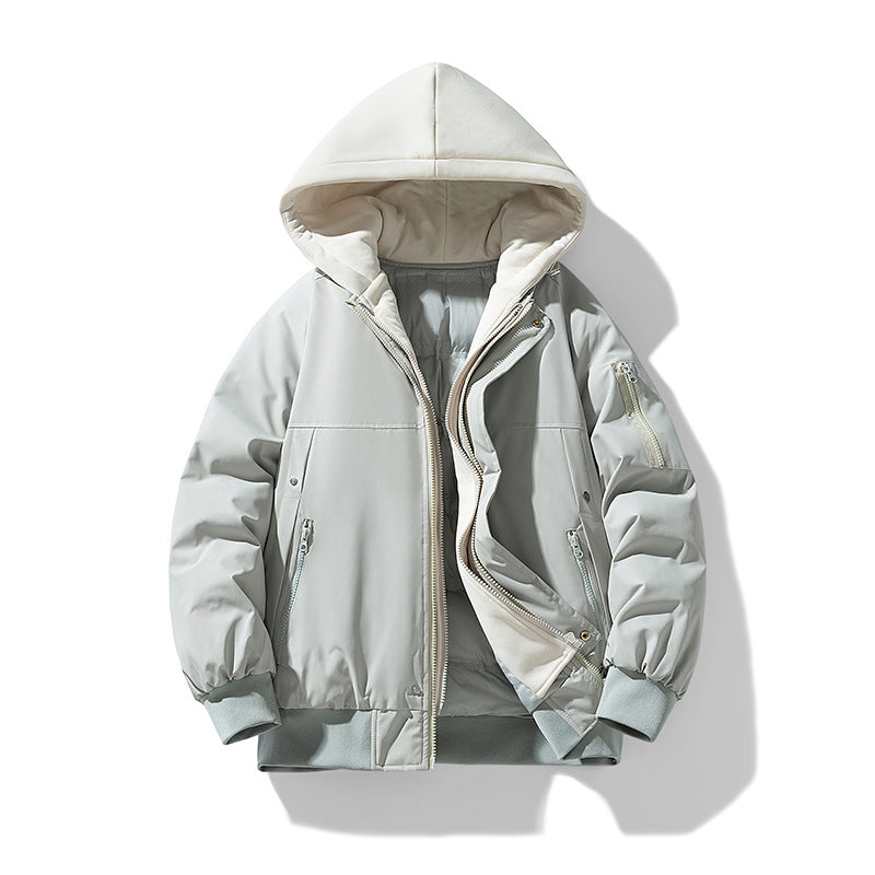 Women's quilted transitional jacket with removable hood lining Amarae