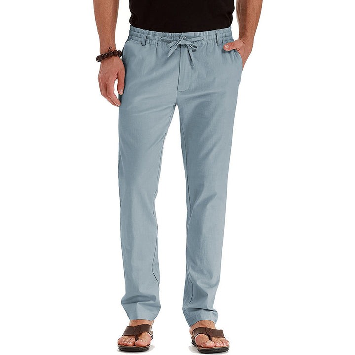 Casual linen pants for men with elastic waistband and comfortable fit Lune London