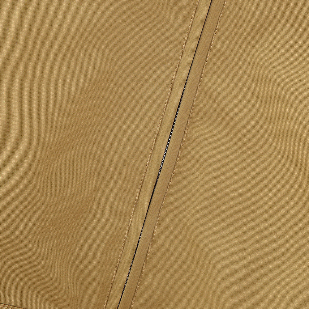 Women's cropped bomber jacket with wide shirt collar and concealed zipper Amarae