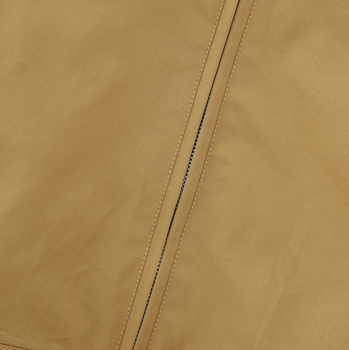 Women's cropped bomber jacket with wide shirt collar and concealed zipper Amarae