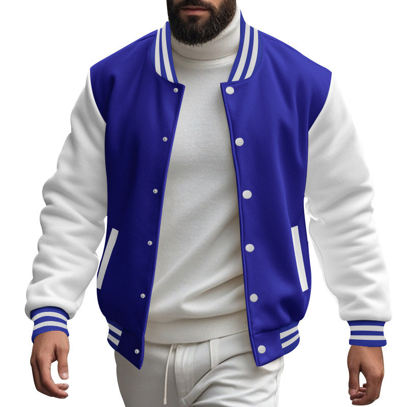 Casual bomber jacket for men with contrasting sleeves and a classic fit Lune London