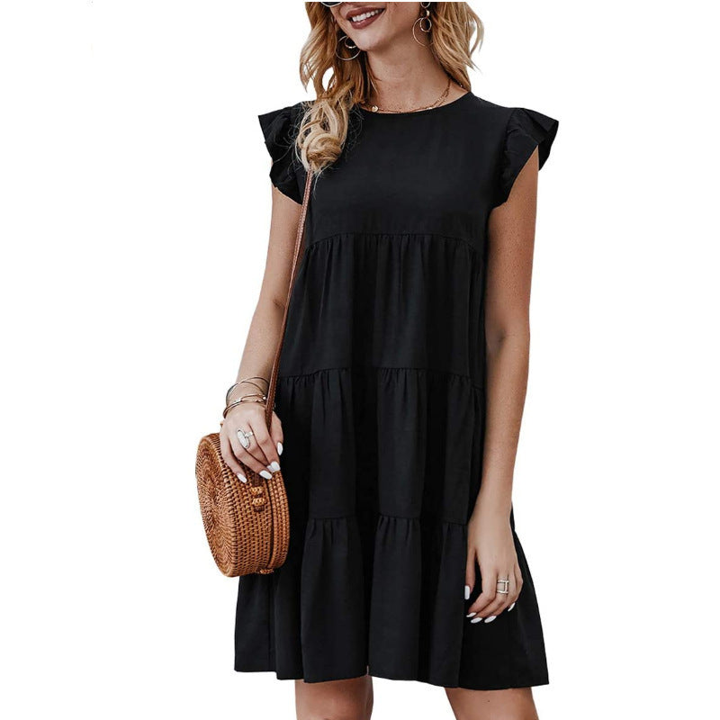 Oversized summer dress for women with ruffle details Lune London