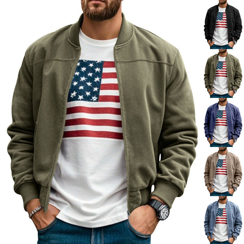 Men's bomber jacket with modern fit and practical pockets Lune London