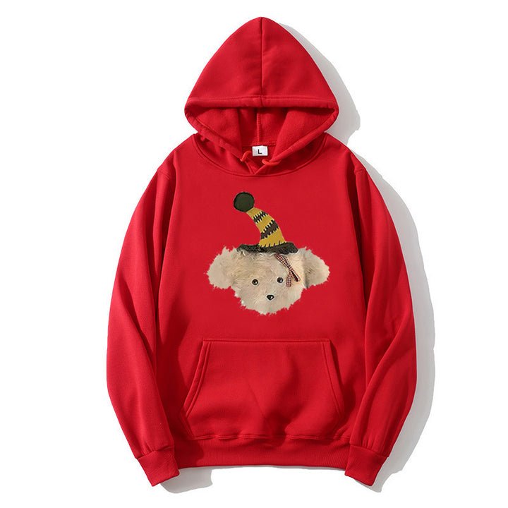 Women's hoodie with playful dog motif Chic & Stil