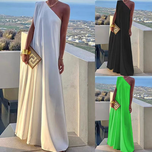 Amarae Women's One Shoulder Maxi Dress
