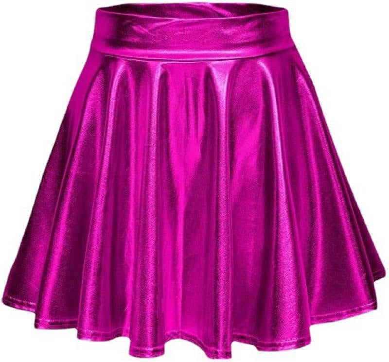 High-waisted elegant synthetic leather skirt for women Lune London