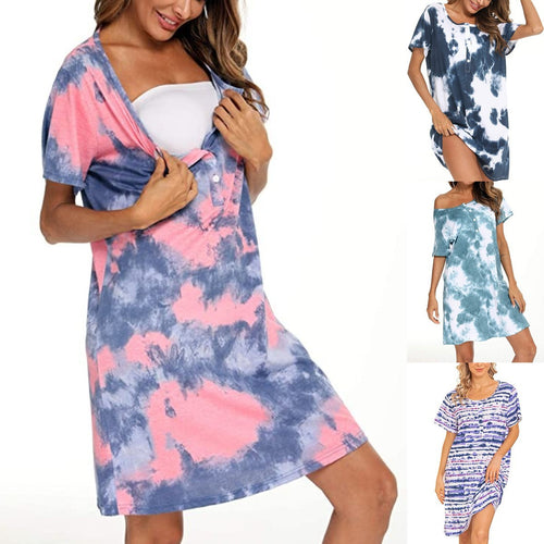Casual tie-dye t-shirt dress for women Amarae