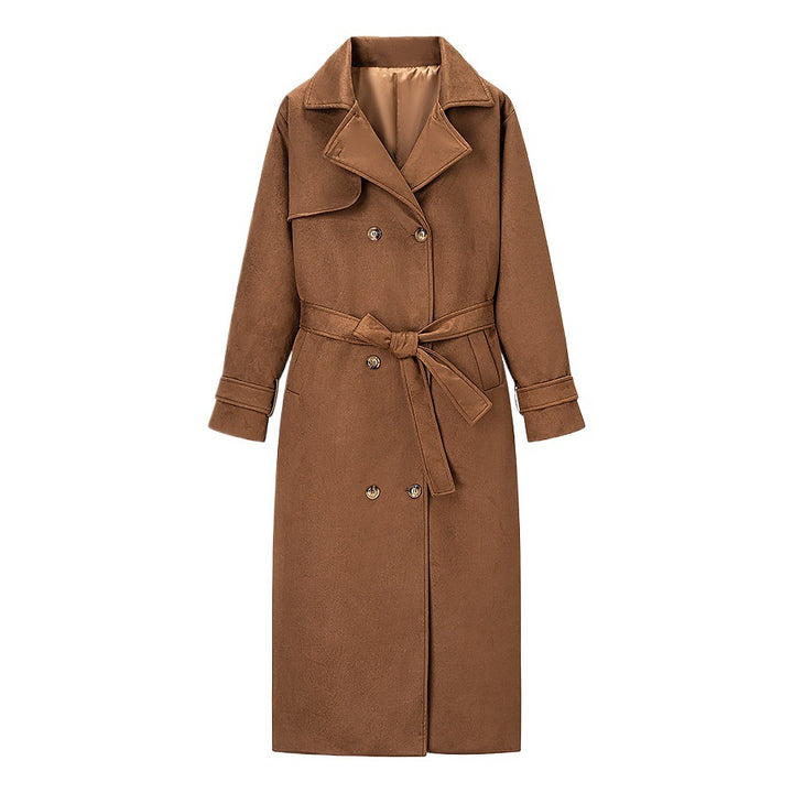 Elegant trench coat for women with adjustable belt and classic lapels Lune London