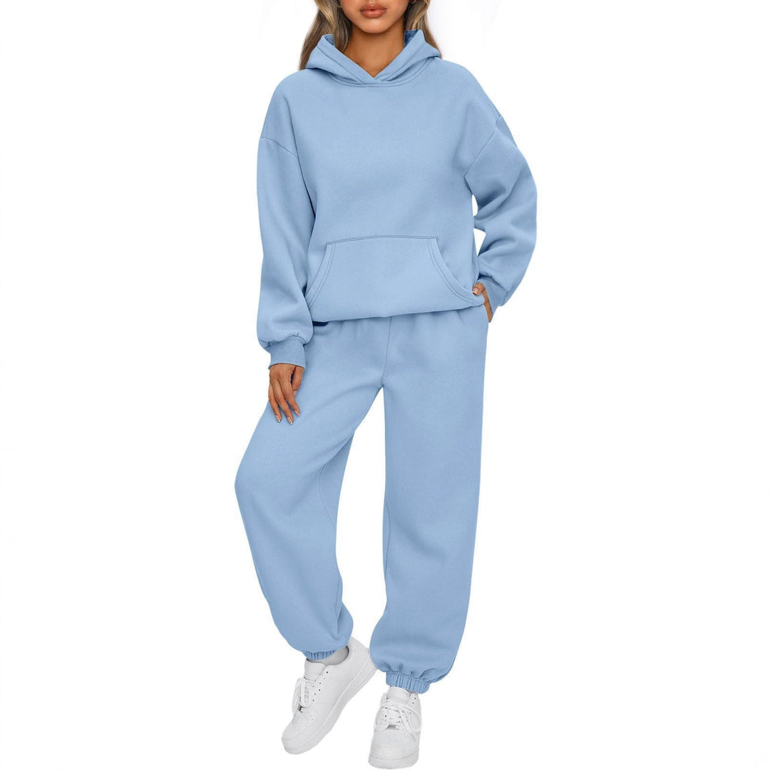 Ladies casual hoodie and jogger set with high wearing comfort Chic & Stil