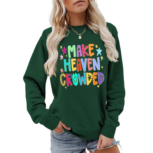 Sweat-shirt pour femmes avec un design coloré et une écriture ludique Chic & Stil