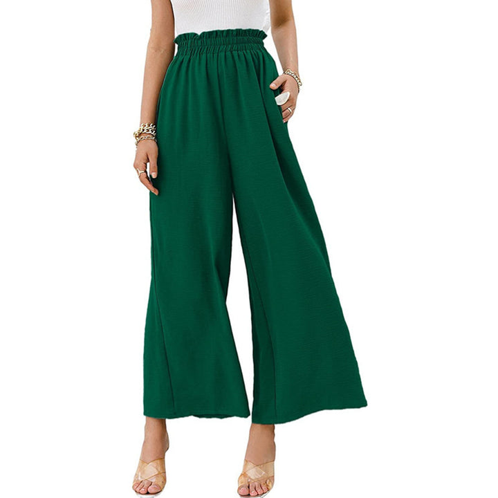 Lune London Wide Palazzo Trousers for Ladies with Elastic Waist