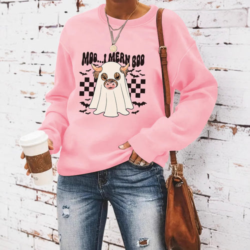 Sweatshirt pour femmes au design joyeux d'Halloween Chic & Stil
