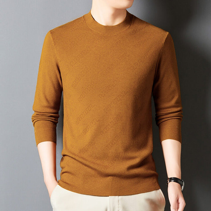 Elegant crew neck sweater for men in high-quality cotton blend Lune London