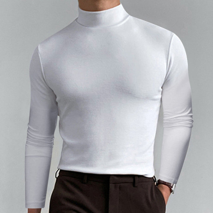 Men's High-Quality Turtleneck Sweater Made Of Fine Cotton Blend Lune London