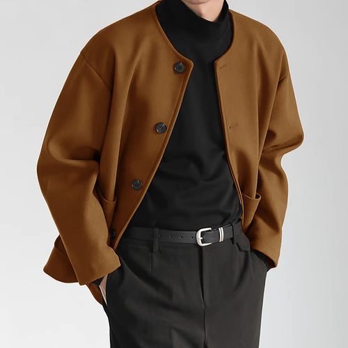 Women's transition jacket with practical pockets and button closure Amarae