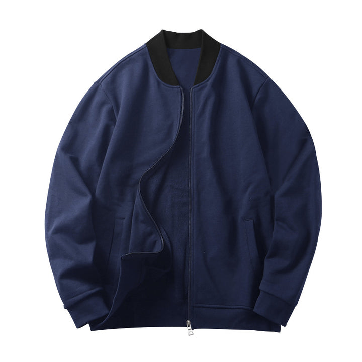 Sporty bomber jacket for men with hidden zipper and elastic cuffs Lune London