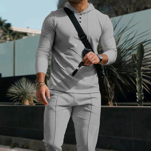 Men's trendy zip hoodie with textured surface Amarae