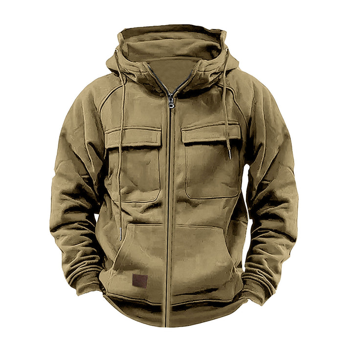 Functional jacket for men with hood and large pockets Lune London