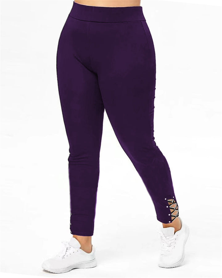 Women's sports leggings with stylish lace-up details Lune London