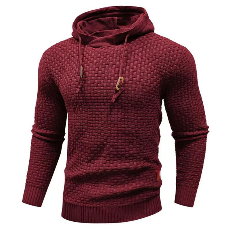 Men's hoodie with textured design Lune London