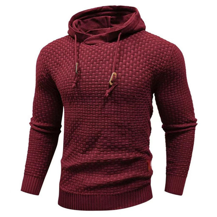 Men's hoodie with textured design Lune London