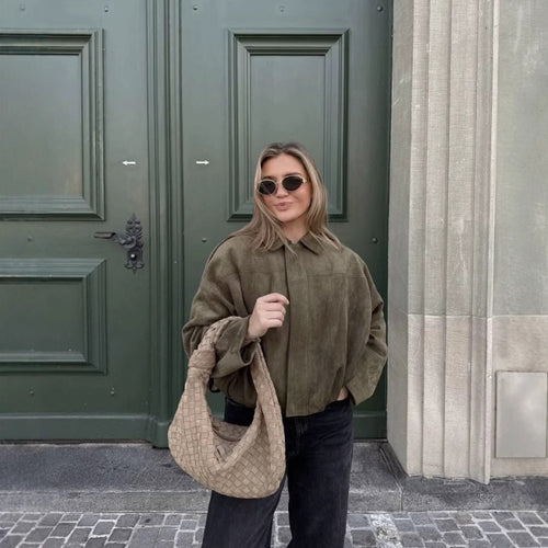 Oversized jacket for women in a casual chic style
