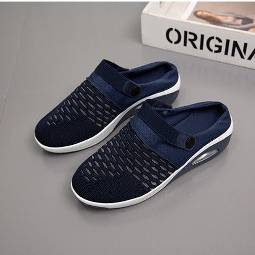 Ladies Breathable Mesh Slippers Lune London