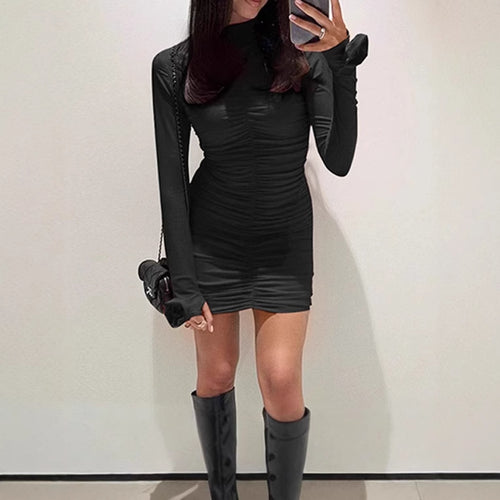 Amarae fitted long dress with long sleeves for women