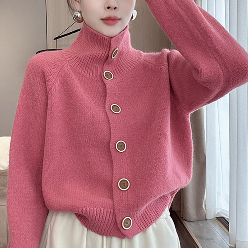 Fashion knit cardigan for women with button details and relaxed fit Amarae