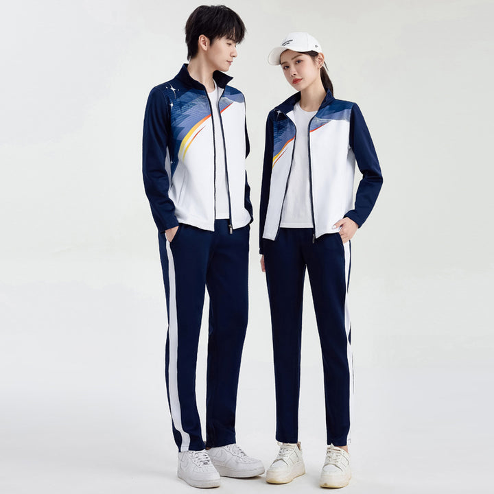 Unisex Performance Training Suit in Team Look with Stand-Up Collar Amarae